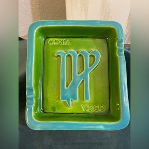 Vintage Baldelli Ceramic Virgo Ashtray